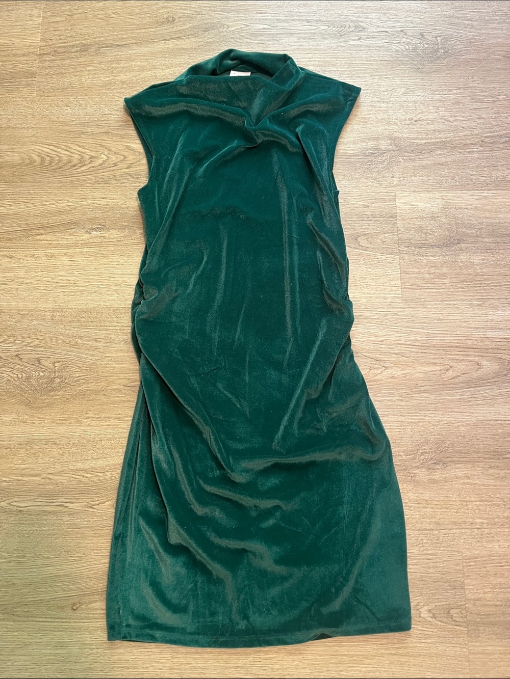 a new day Forest Green Velvet Mini Dress